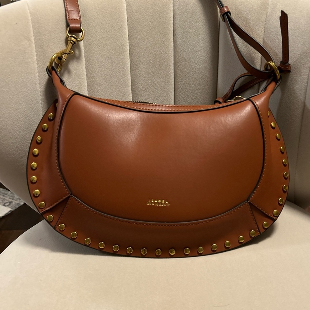 ISABEL MARANT Oskan Shoulder Bag, Studded